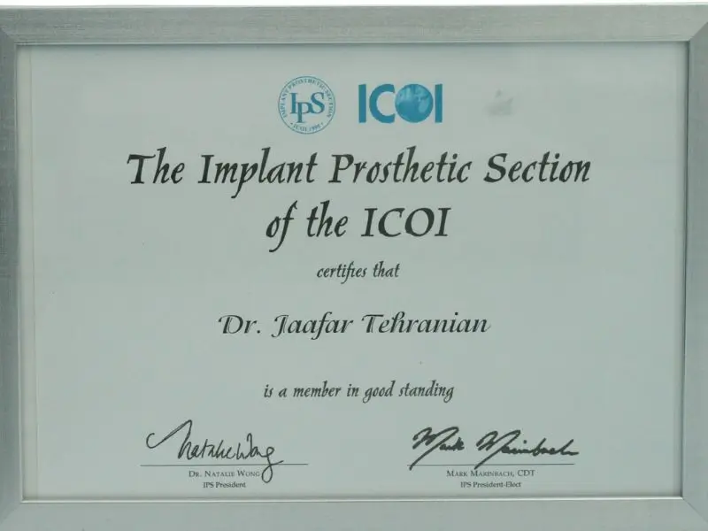 The Implant Prosthetic Section of the ICOI